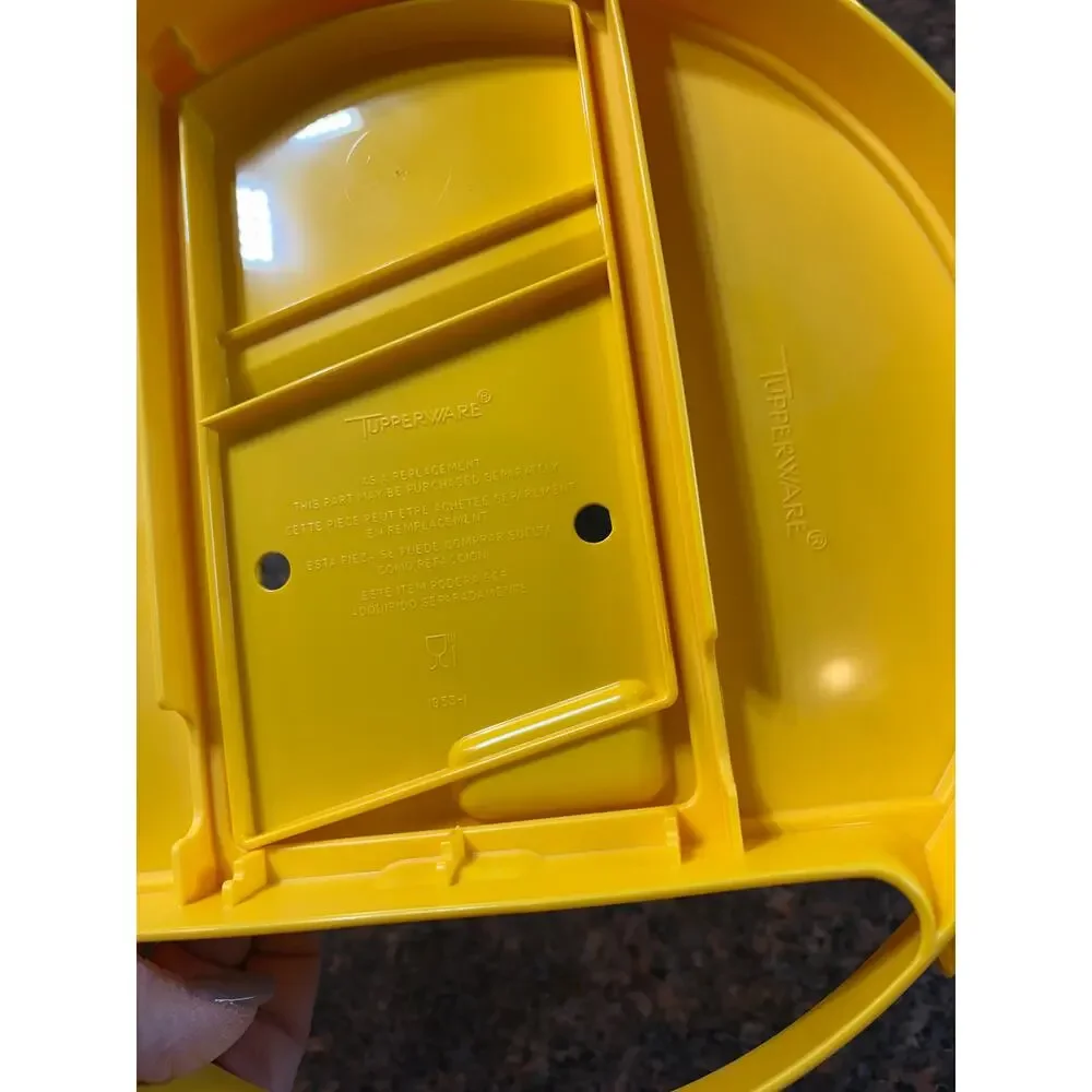 Vintage Tupperware Veggie Cheese Slicer/Grater Kit Yellow No Bowl